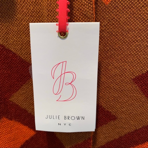 Julie Brown Coat NWT Sz Small Beige Coral Knit - Picture 6 of 8